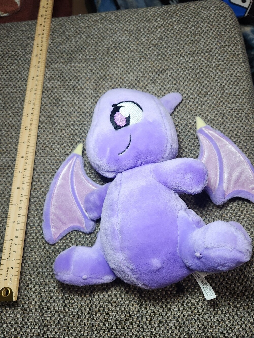 Vintage 2003 Neopets Purple Shoyru Interactive Talking Plush Untested